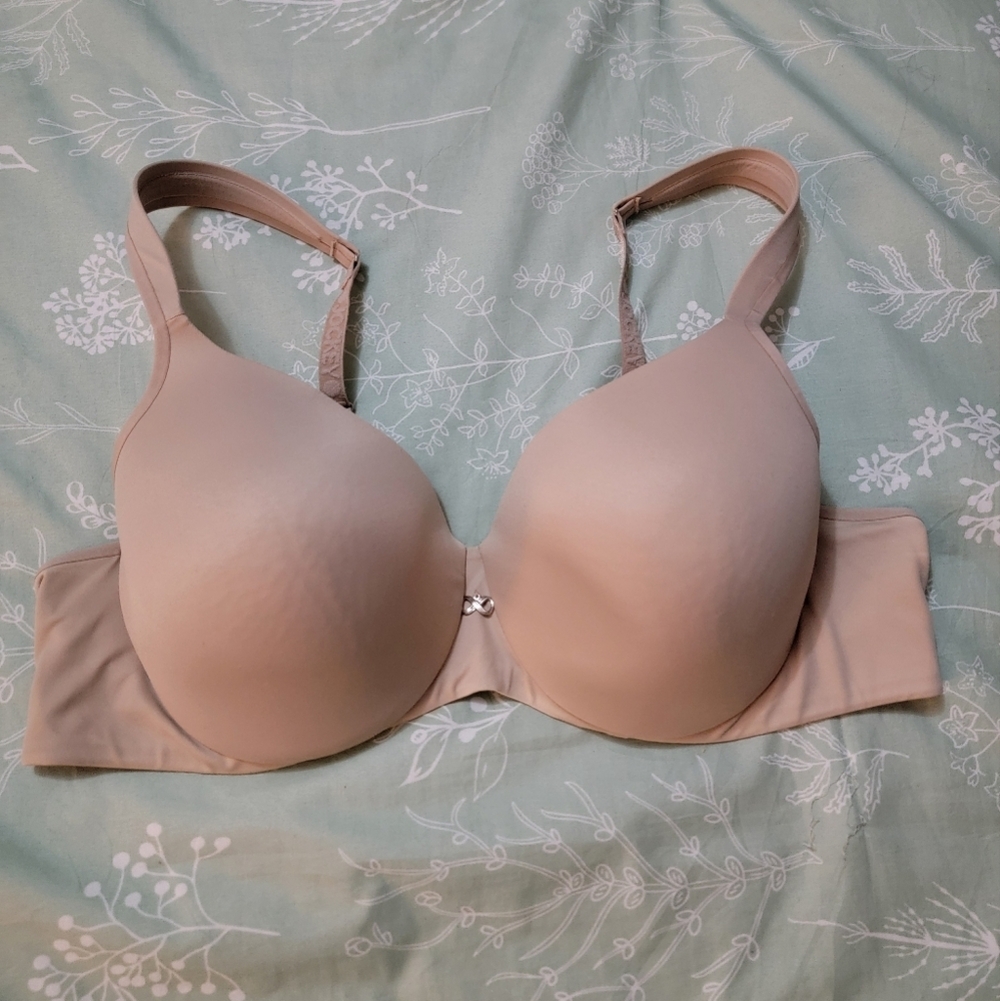 Jockey Tan Seamless T-Shirt Bra With Padded Shoulder Straps Size 7/40 = 40D